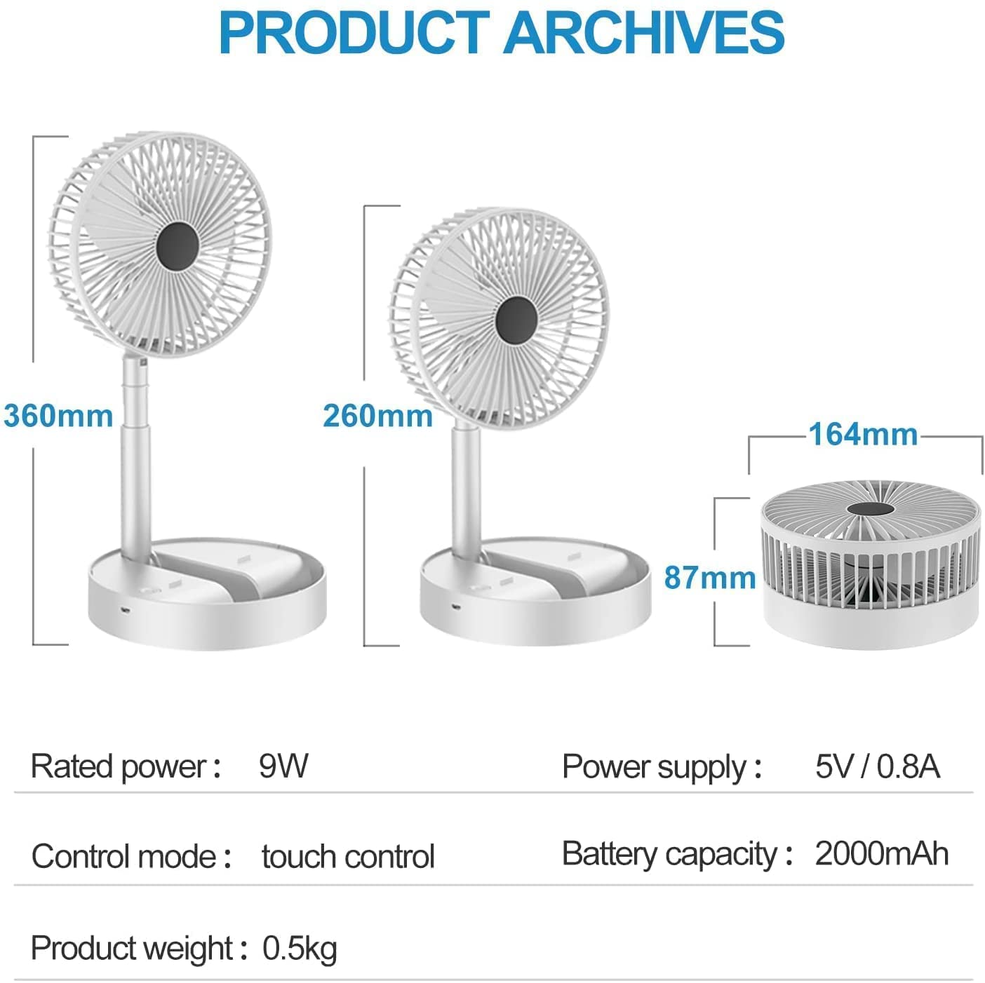 Flex | Rectractable Portable Fan